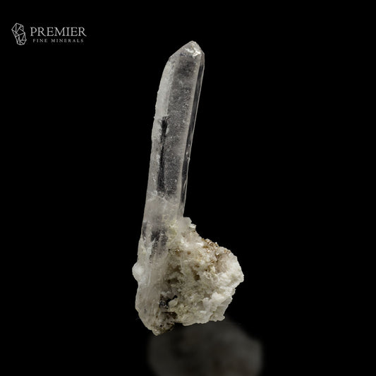 Etched Lemurian Quartz Wand on Albite Matrix – Pakistan