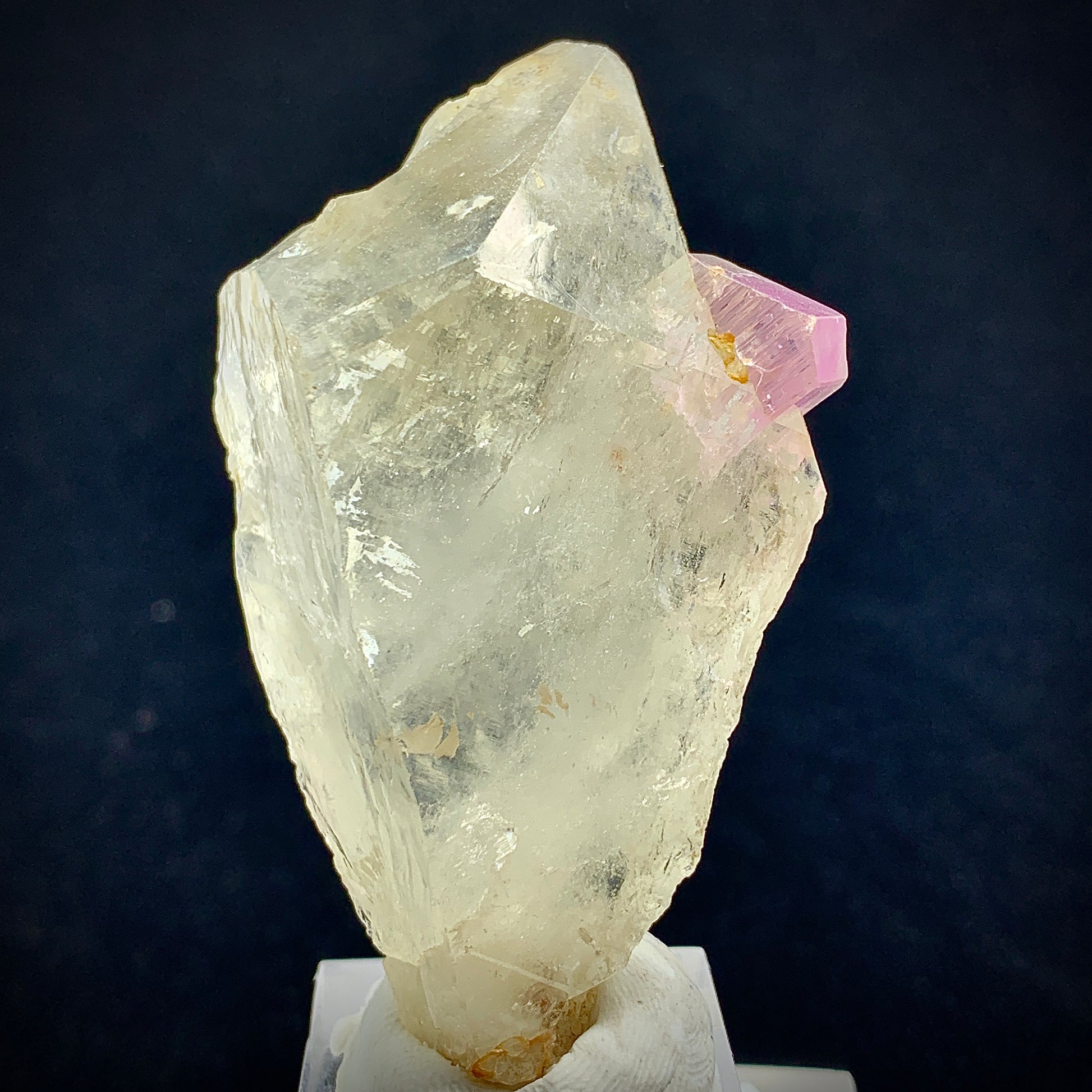 Kunzite on Quartz, 400 Carat, Afghanistan Crystal, Kunzite Matrix, Pink Spodumene, Quartz Cluster, Heart Chakra Stone, Collector Specimen, Aesthetic Crystal