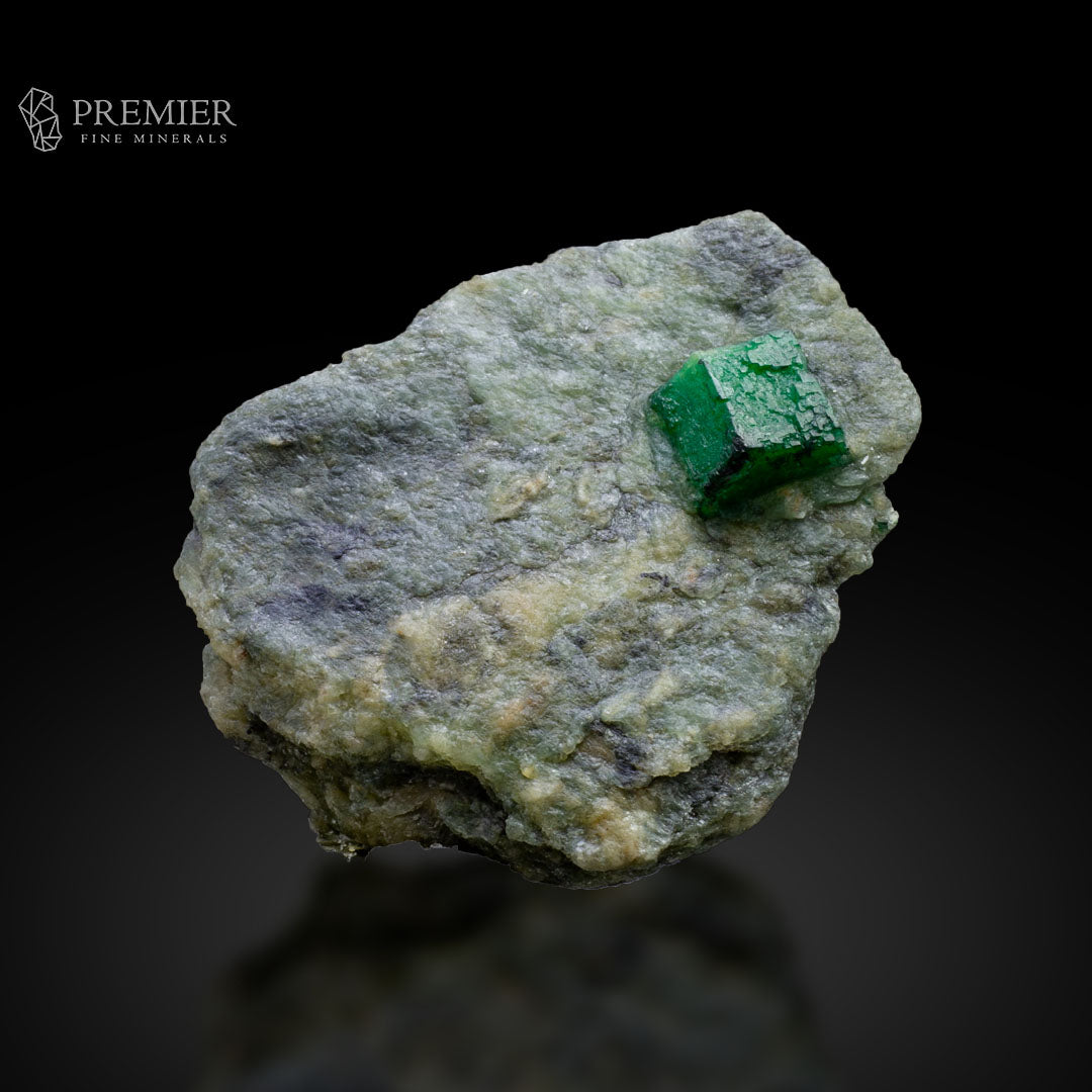 Emerald Crystal on Matrix from Pakistan