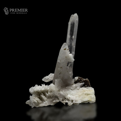 Etched Lemurian Quartz Cluster with Mica & Feldspar – Pakistan