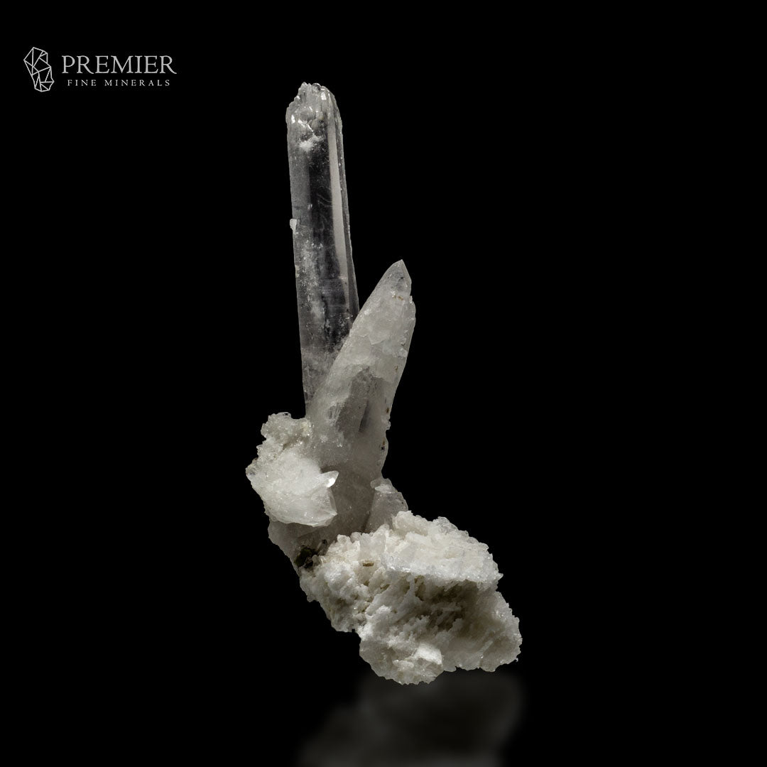 Etched Lemurian Quartz Cluster with Mica & Feldspar – Pakistan