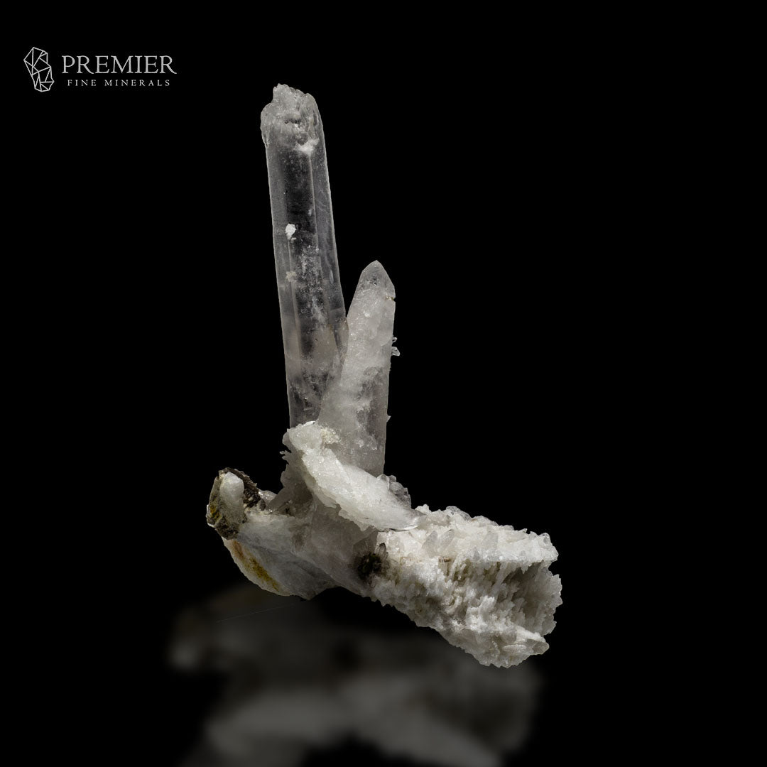 Etched Lemurian Quartz Cluster with Mica & Feldspar – Pakistan
