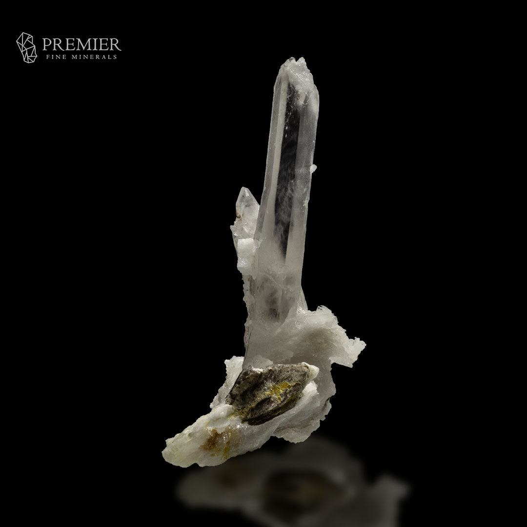 Etched Lemurian Quartz Cluster with Mica & Feldspar – Pakistan