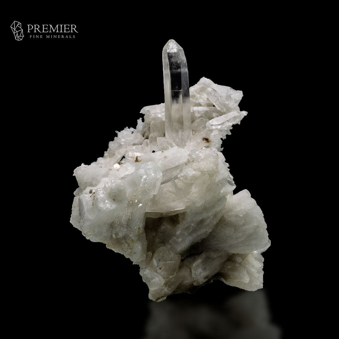 Lemurian Quartz with Schorl & Mica on Feldspar – Skardu Pakistan