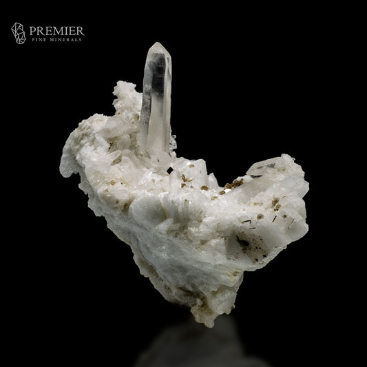 Lemurian Quartz with Schorl & Mica on Feldspar – Skardu Pakistan