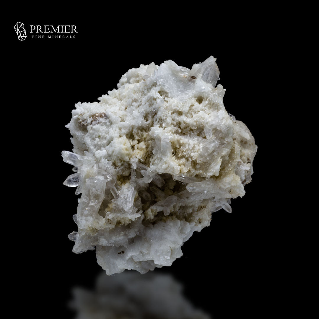 Blue Aquamarine & Lemurian Quartz on Feldspar – Skardu