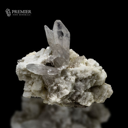 Standing Lemurian Quartz Cluster on Feldspar – Pakistan