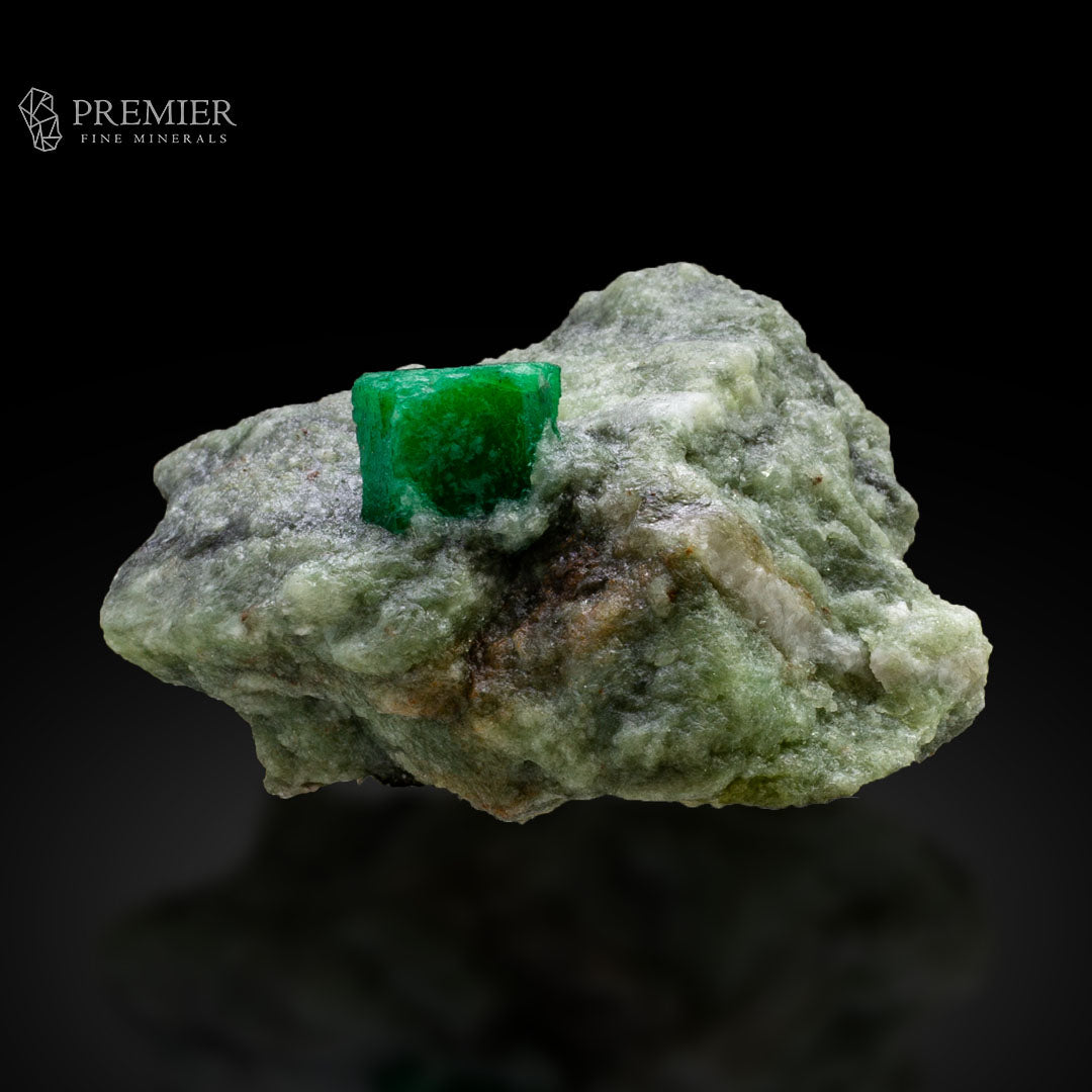 Emerald Crystal on Matrix - Swat Valley, Pakistan