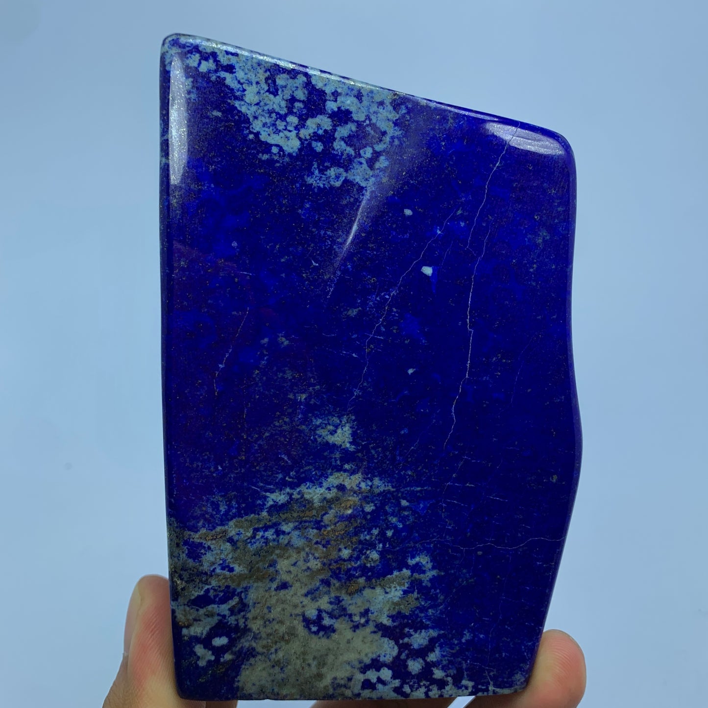 Lapis Lazuli Polished, 550g Lapis, Royal Blue, Afghan Lapis, Polished Slab, Freeform Stone, Healing Stone, Third Eye Chakra, Golden Pyrite, Display Decor