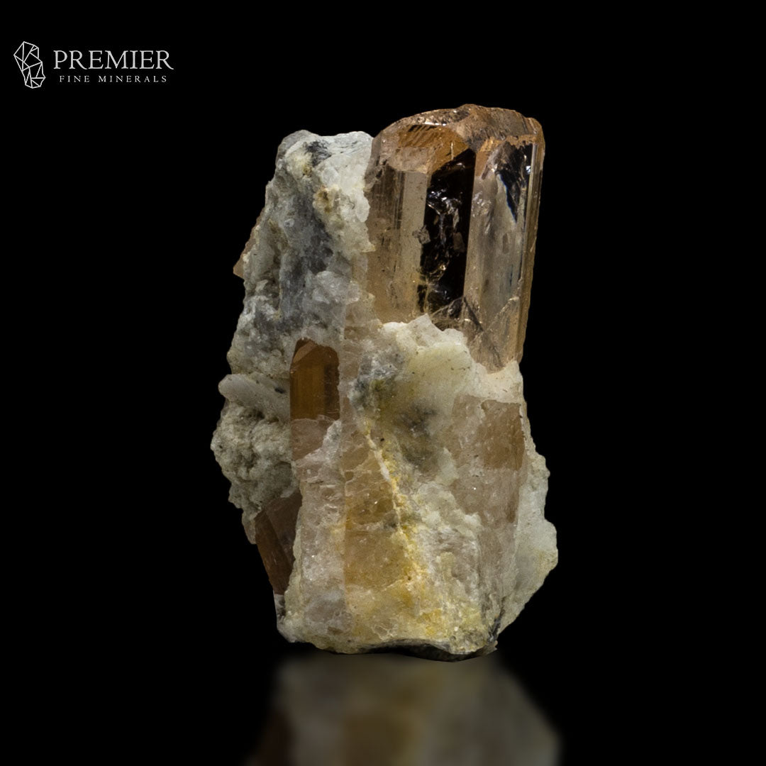 Imperial Topaz Crystal on Matrix - Pakistan