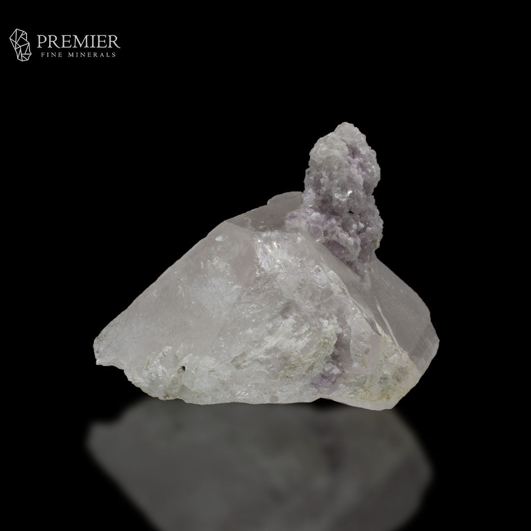 Lepidolite on Etched Quartz Specimen - Afghanistan