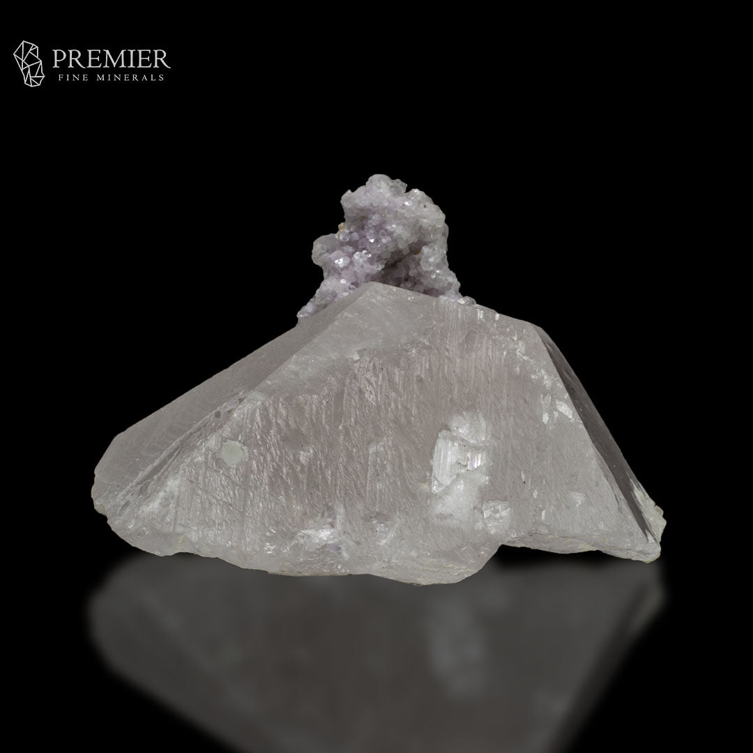 Lepidolite on Etched Quartz Specimen - Afghanistan