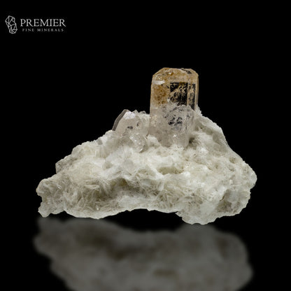 Perfectly Terminated Topaz on Albite - Pakistan