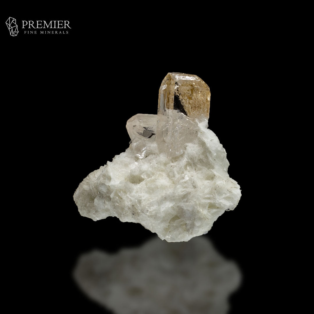 Perfectly Terminated Topaz on Albite - Pakistan