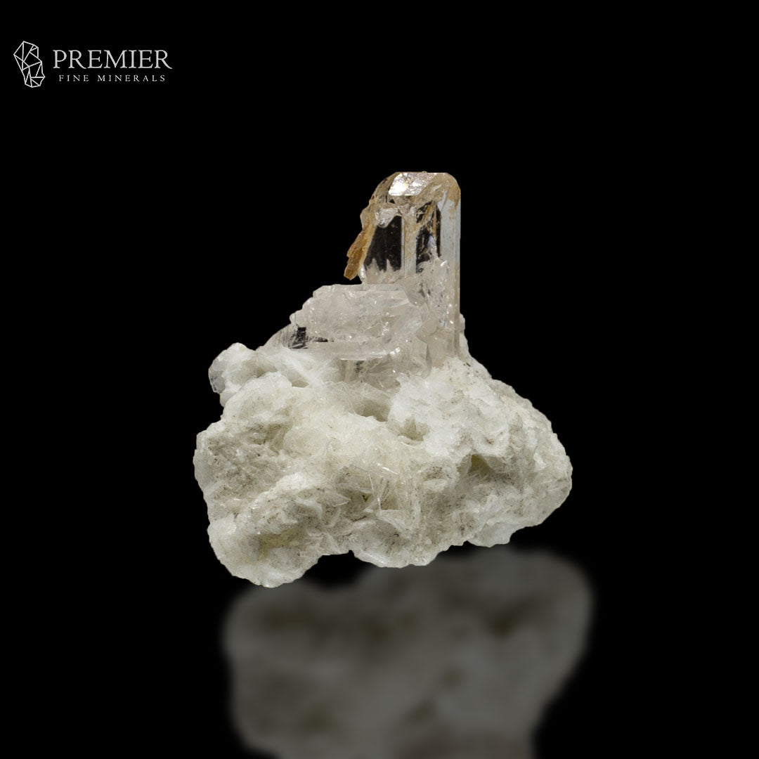Perfectly Terminated Topaz on Albite - Pakistan