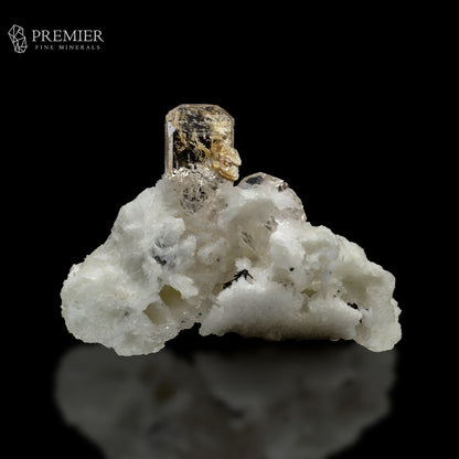 Perfectly Terminated Topaz on Albite - Pakistan