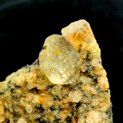 Rutilated Quartz, Zagi Mountain, Gold Rutile, Copper Rutile, Lepidolite Mica, 136g Mineral, Pakistan Specimen, Quartz Cluster, Rare Rutile, Collector Grade, Zagi Crystal