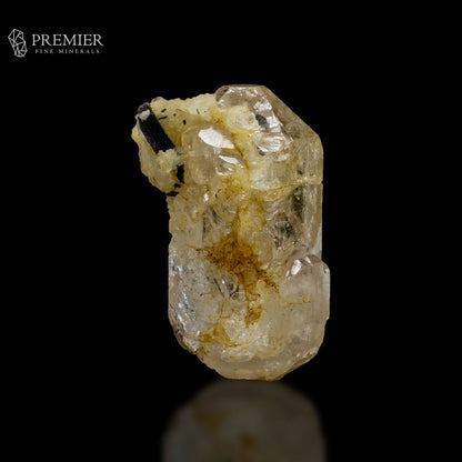 Topaz Double Terminated Crystal with Schorl  - Pakistan