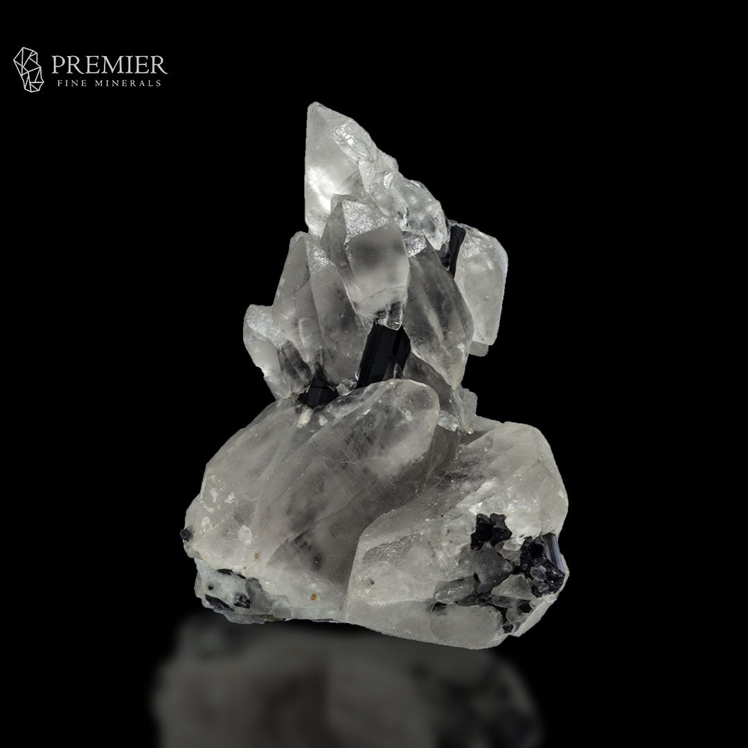 Black Tourmaline in Quartz Cluster - Pakistan