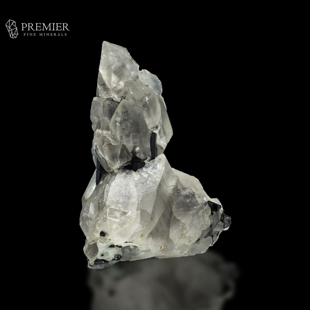 Black Tourmaline in Quartz Cluster - Pakistan