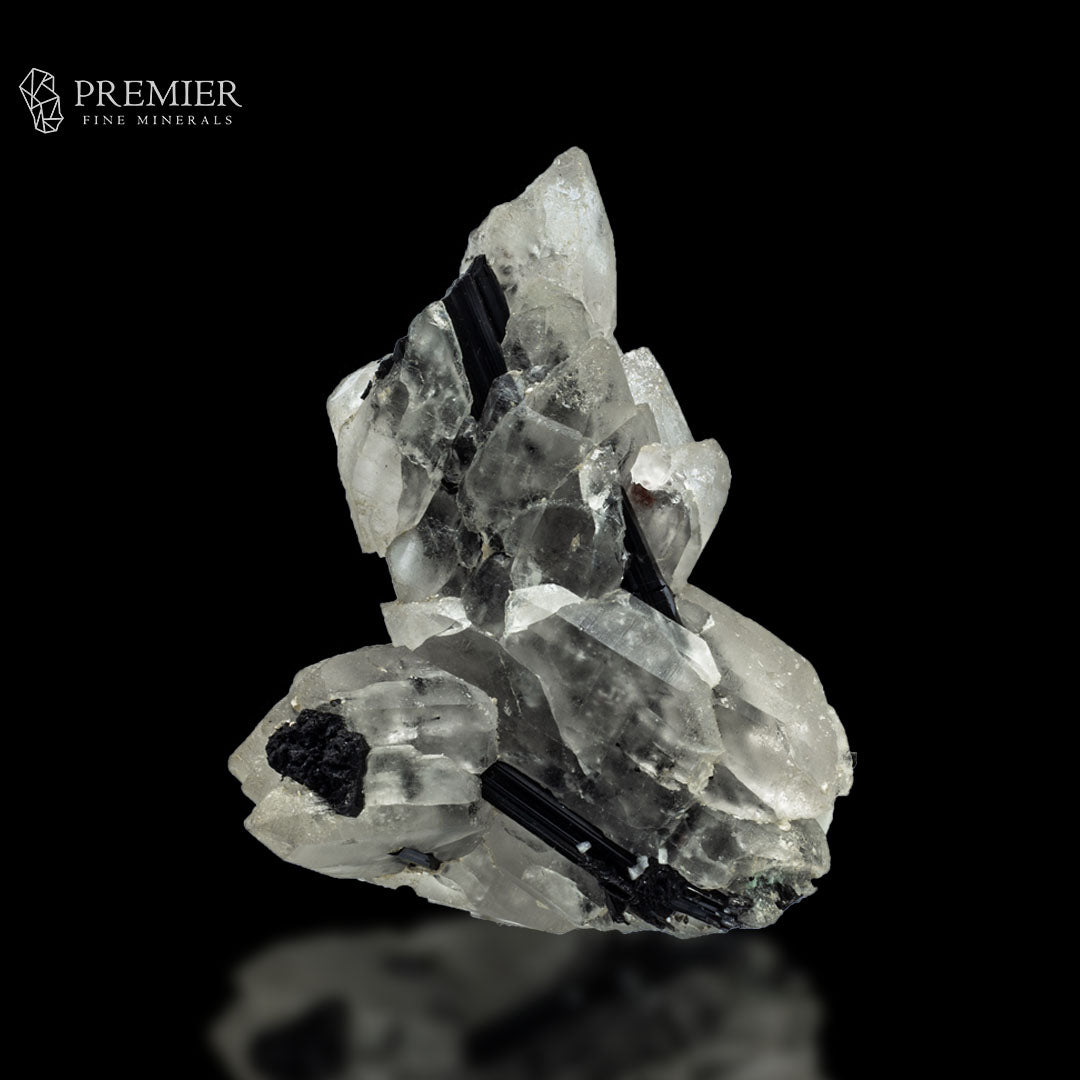 Black Tourmaline in Quartz Cluster - Pakistan