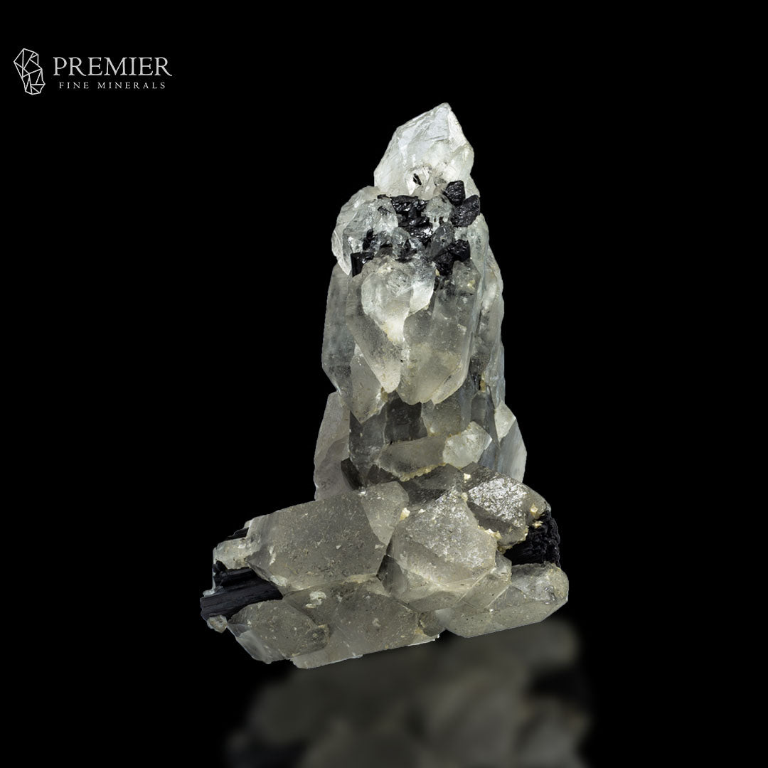 Black Tourmaline in Quartz Cluster - Pakistan