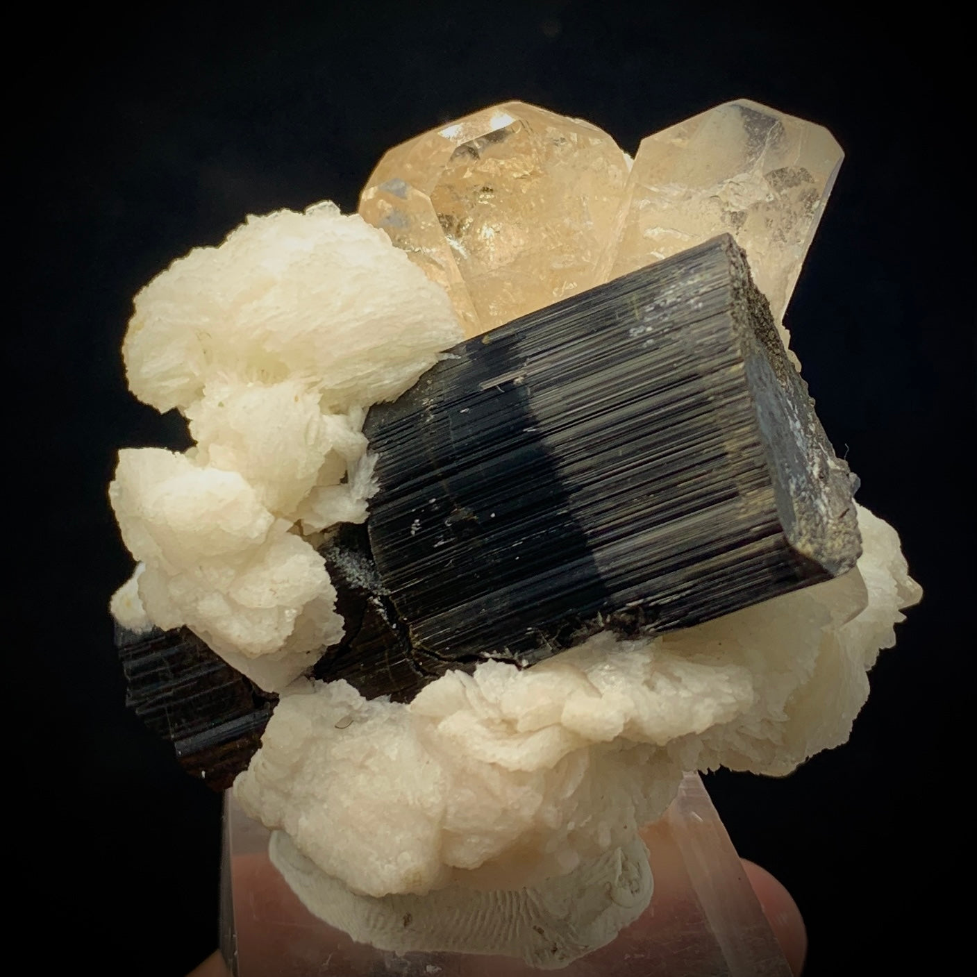 Topaz Crystal, 829 Carats, Topaz Twin, Double Terminated, Schorl, Black Tourmaline, Albite Matrix, Skardu Pakistan, Museum Grade, Investment Stone, Rare Mineral, Collector Specimen, Crystal Dimensions