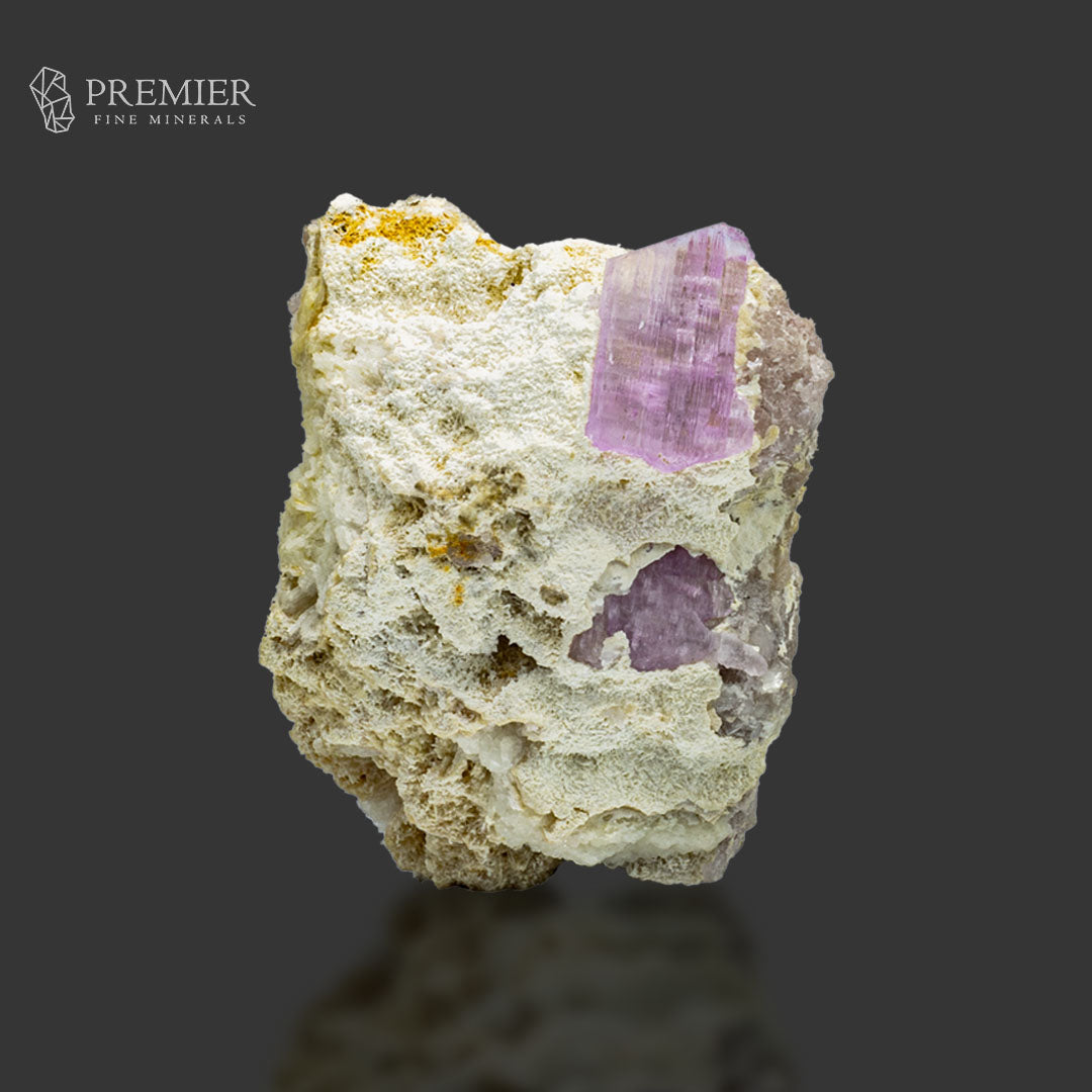 Kunzite Crystal in Feldspar Matrix | Afghanistan