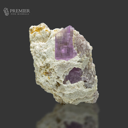 Kunzite Crystal in Feldspar Matrix | Afghanistan
