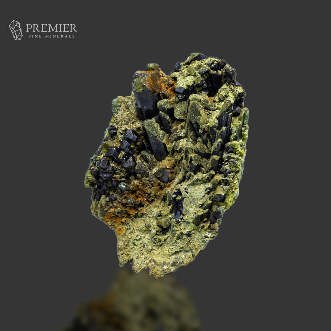 Vesuvianite, Magnetite, Diopside, 295 Carats, 59 Grams, Mineral Association, Skarn Deposit, Idocrase, Pyroxene, Collector Specimen, Miniature Specimen, Complex Mineral, Cabinet Specimen