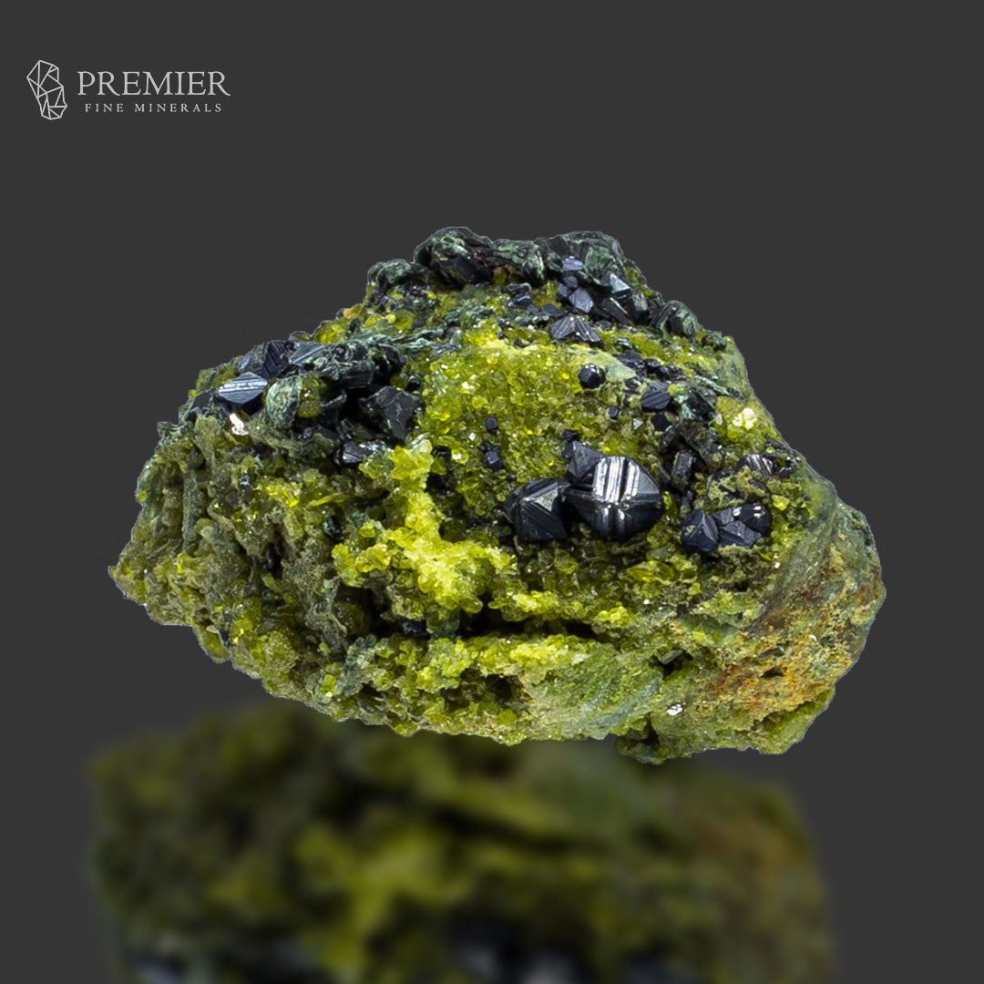 Magnetite, Vesuvianite, Diopside  on Matrix from Pakistan