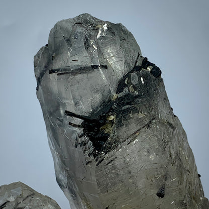 Schorl Quartz, Tourmalinated Quartz, Afghanistan Mineral, Protection Crystal, Grounding Stone, Quartz Cluster, Collector Specimen, Needle Inclusions, Investment Grade