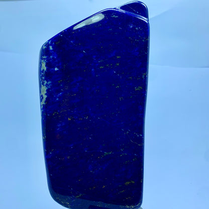 Lapis Lazuli Tumbled, 1400 Grams, Self Standing, Freeform Lapis, Deep Blue, Badakhshan Afghanistan, Polished Stone, Home Decor, Golden Pyrite, Display Stone
