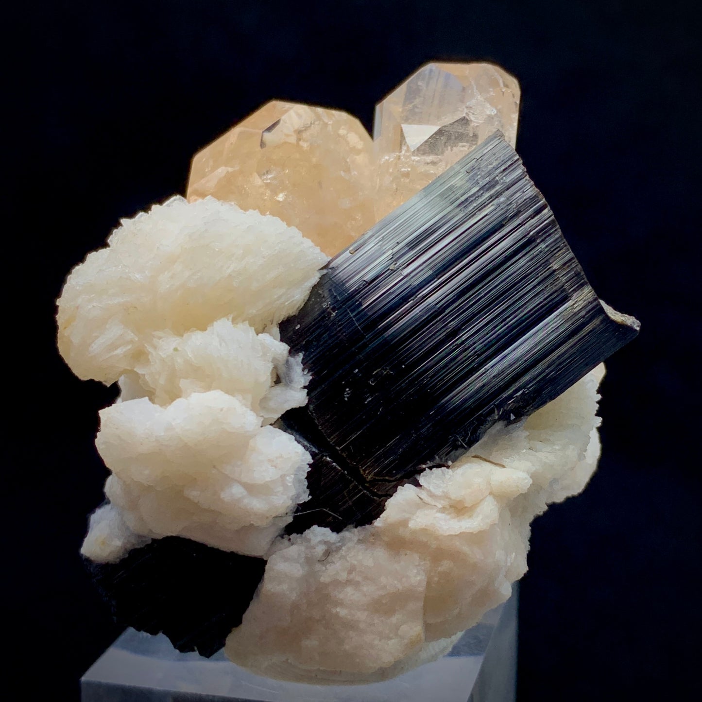 Topaz Crystal, 829 Carats, Topaz Twin, Double Terminated, Schorl, Black Tourmaline, Albite Matrix, Skardu Pakistan, Museum Grade, Investment Stone, Rare Mineral, Collector Specimen, Crystal Dimensions