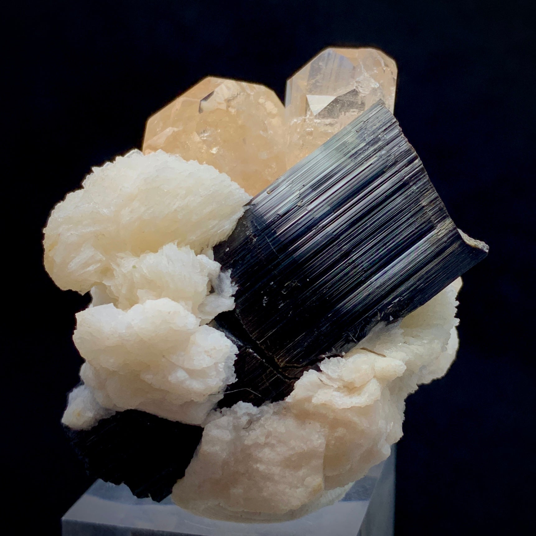 Topaz Crystal, 829 Carats, Topaz Twin, Double Terminated, Schorl, Black Tourmaline, Albite Matrix, Skardu Pakistan, Museum Grade, Investment Stone, Rare Mineral, Collector Specimen, Crystal Dimensions