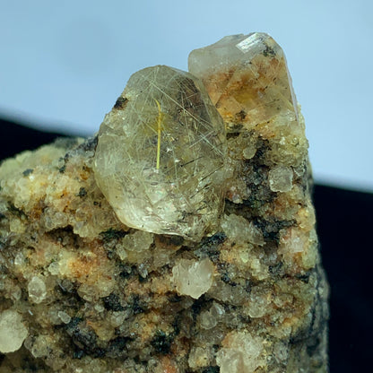 Rutilated Quartz, Zagi Mountain, Gold Rutile, Copper Rutile, Lepidolite Mica, 136g Mineral, Pakistan Specimen, Quartz Cluster, Rare Rutile, Collector Grade, Zagi Crystal