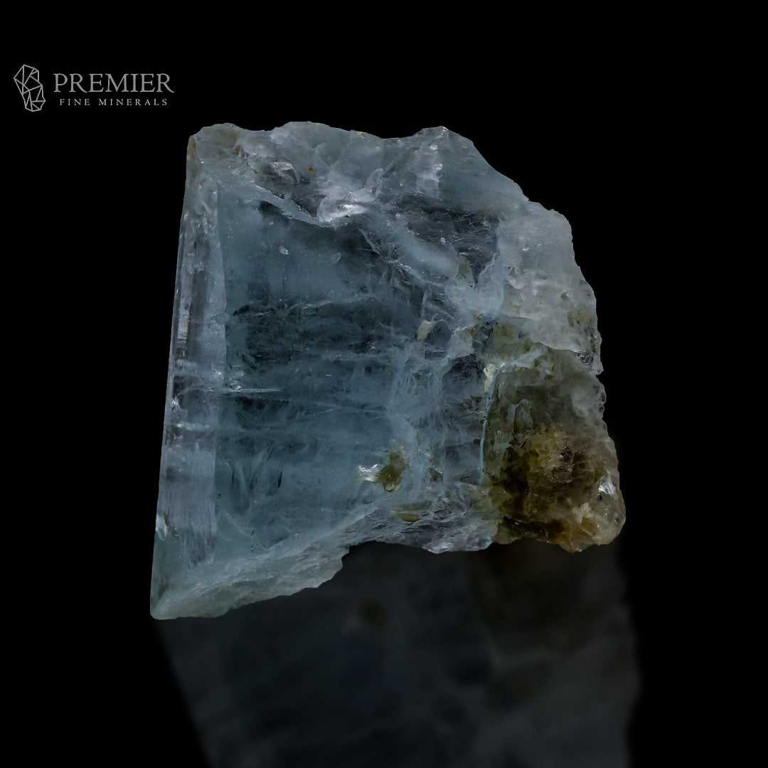 Aquamarine, Beryl, Etched Crystal, Geomatrix, Terminated, Muscovite, Mica, Combination Specimen, 649 Carats, 129.8 Grams, Pakistan Mineral, Collector Grade, Unique Habit