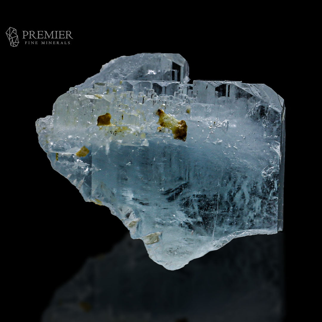 Aquamarine, Beryl, Etched Crystal, Gemmy, Terminated, 412 Carats, 82.4 Grams, Pakistan Mineral, Raw Crystal, Collector Grade, Unique Habit, Display Piece