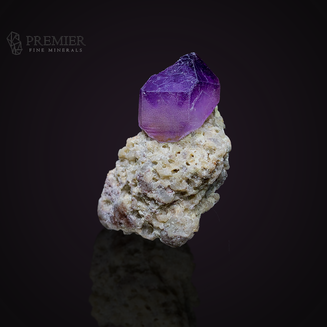 Amethyst, Quartz, Crystal Cluster, 36 Grams, 180 Carats, Afghanistan Mineral, Purple Crystal, On Matrix, Crown Chakra, Collector Specimen, Miniature Specimen, Silica, Healing Crystal