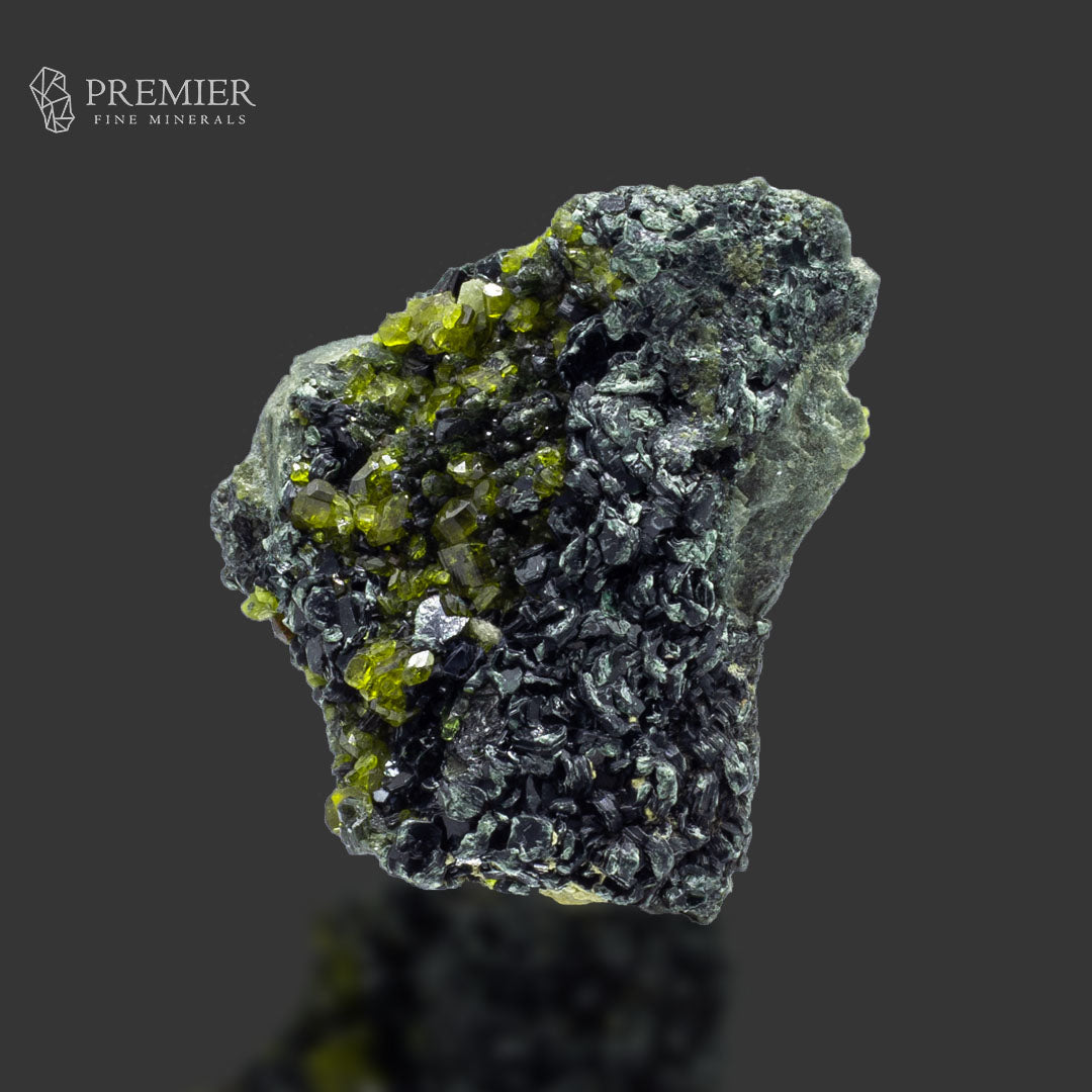 Vesuvianite Crystal on Biotite Matrix - Pakistan