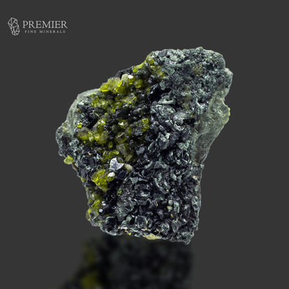 Vesuvianite Crystal on Biotite Matrix - Pakistan