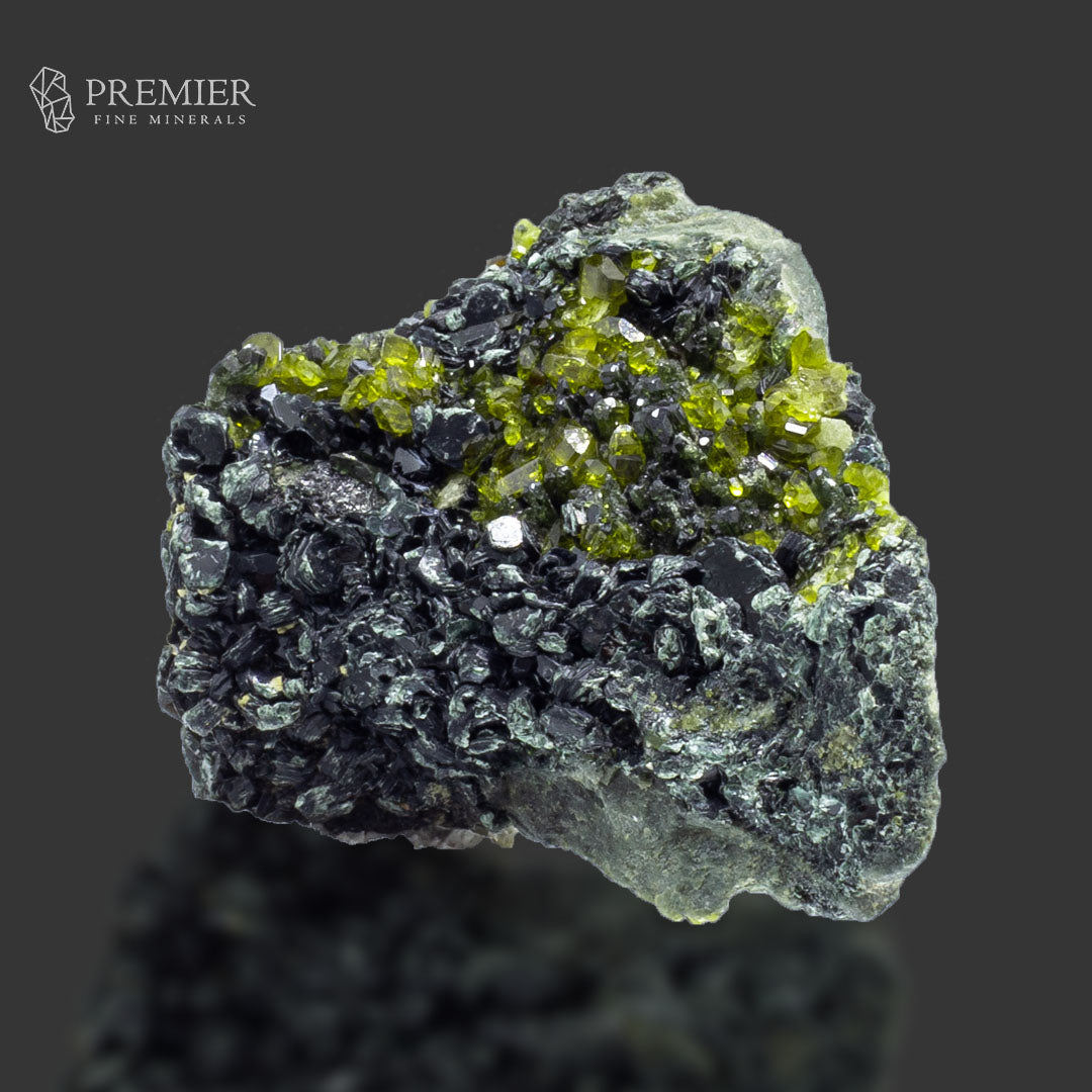 Vesuvianite Crystal on Biotite Matrix - Pakistan