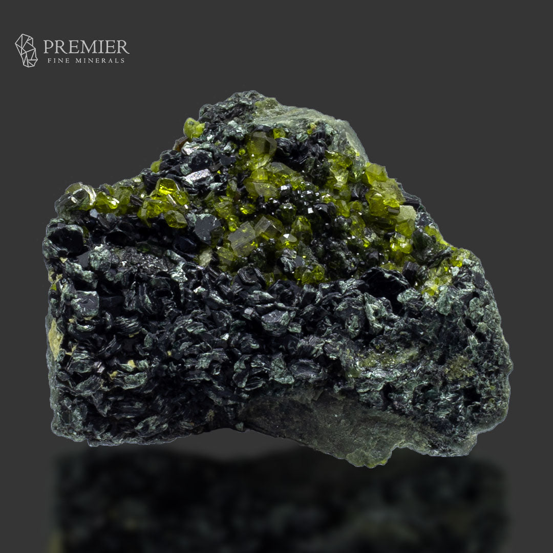 Vesuvianite Crystal on Biotite Matrix - Pakistan