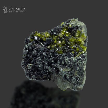 Vesuvianite Crystal on Biotite Matrix - Pakistan