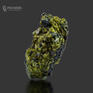 Vesuvianite, Diopside, Rainbow Magnetite and Biotite Cluster