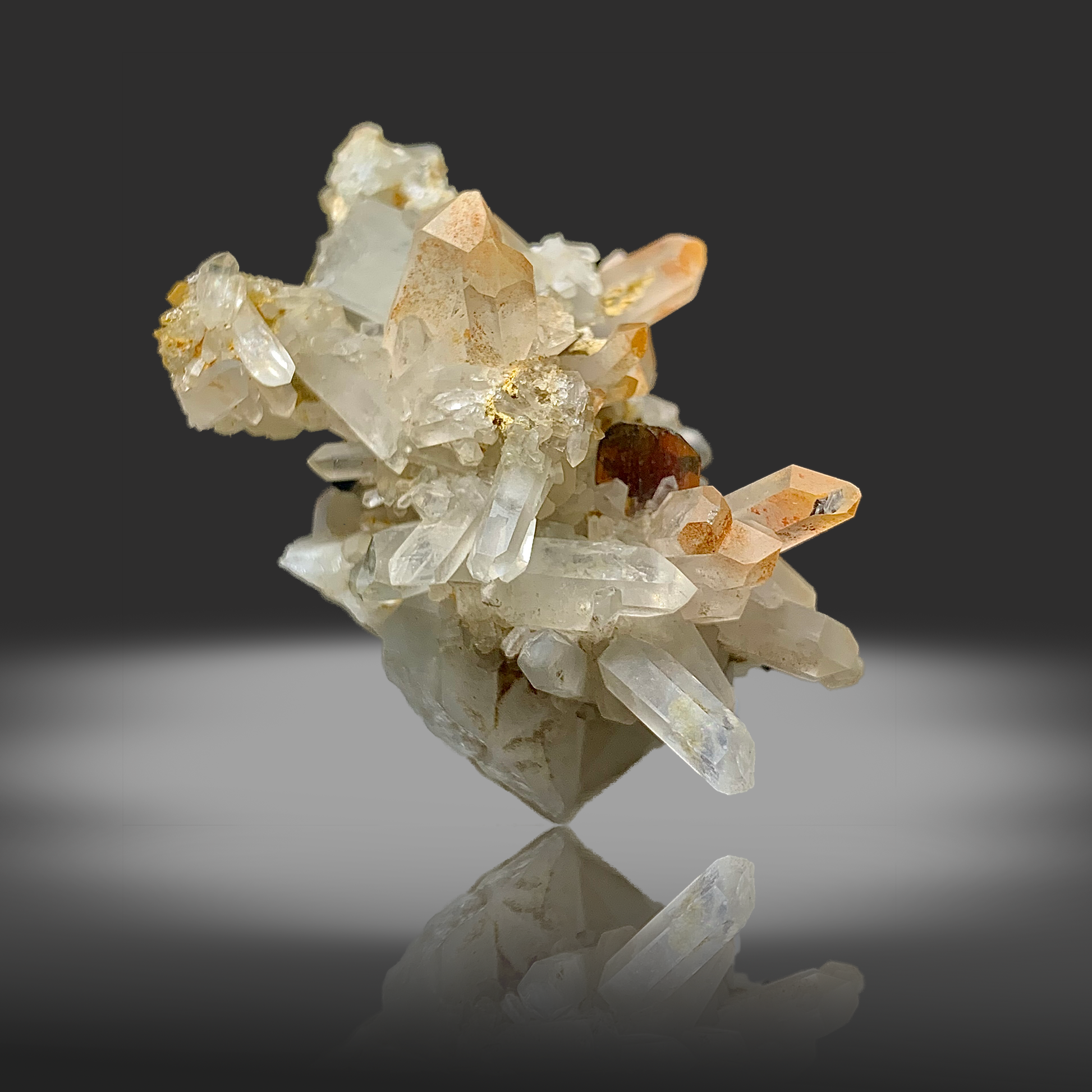 Brookite, Quartz, Inclusion, Included Quartz, 28 Grams, 140 Carats, Pakistan Mineral, Titanium Dioxide, Rare Mineral, Collector Specimen, Crystal Cluster, Rutile, Aesthetic Mineral