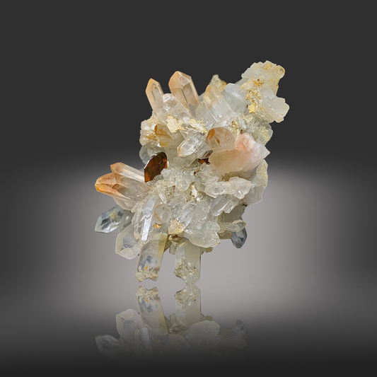 Brookite, Quartz, Inclusion, Included Quartz, 28 Grams, 140 Carats, Pakistan Mineral, Titanium Dioxide, Rare Mineral, Collector Specimen, Crystal Cluster, Rutile, Aesthetic Mineral