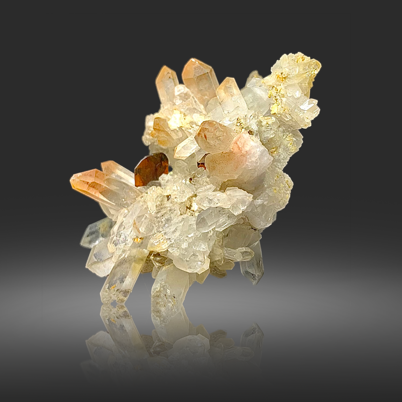 Brookite, Quartz, Inclusion, Included Quartz, 28 Grams, 140 Carats, Pakistan Mineral, Titanium Dioxide, Rare Mineral, Collector Specimen, Crystal Cluster, Rutile, Aesthetic Mineral