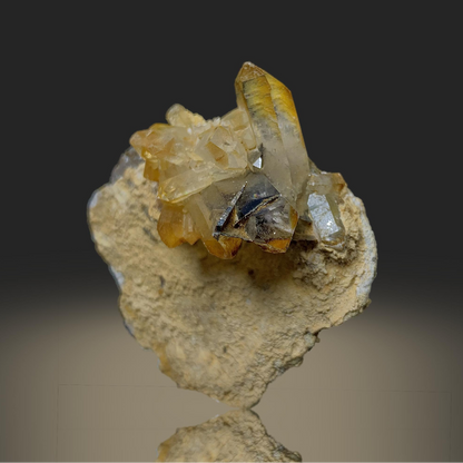 Brookite, Quartz, Rutile, Titanium, 18.8 Grams, Pakistan Mineral, Crystal on Matrix, Combination Specimen, Rare Mineral, Collector Specimen, Anatase, Miniature Specimen, Titanium Dioxide