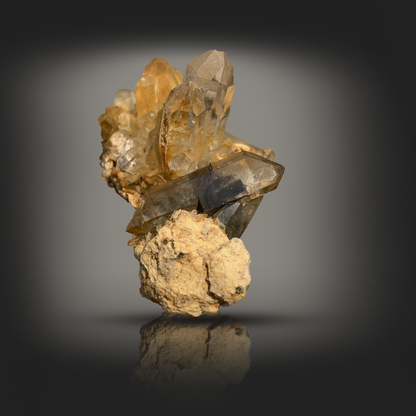 Brookite, Quartz, Inclusion, Included Quartz, 18.5 Grams, Pakistan Mineral, Titanium Dioxide, Rare Mineral, Collector Specimen, Crystal Cluster, Beryl, Combination Specimen, Aesthetic Mineral